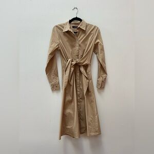 Ralph Lauren Beige Collared Shirt Dress